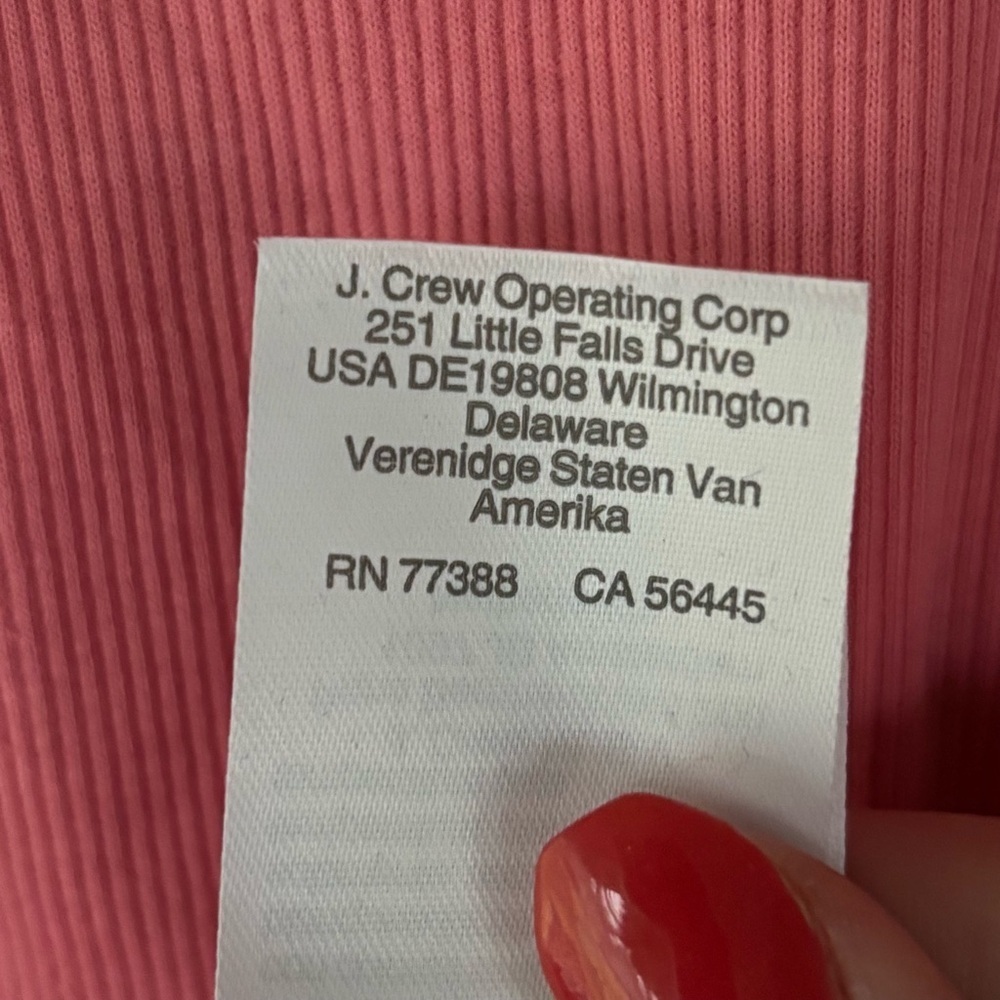 J. Crew Women’s XXL Pink Ribbed Mock Turtleneck Top Long Sleeve Stretch NWT - Picture 7 of 12